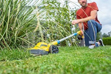 Gloria Akku Rasen- und Kantenschneider FineCut 18V - Ergänzung für Mähroboter | Akku Rasenmäher/Rasentrimmer | 25 cm Schnittbreite | Einstellbarer Holmwinkel |Bosch 18V Power for All, ohne Akku - 7