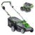 LUX-TOOLS A-RM-2x20/37 Akku-Rasenmäher Set für Rasenflächen bis 350 m² inkl. 2 Akkus, Doppel-Ladegerät & Fangkorb (40 l) | 40V (2X 20V) Rasenmäher mit 4,0Ah & 37 cm Schnittbreite - 1