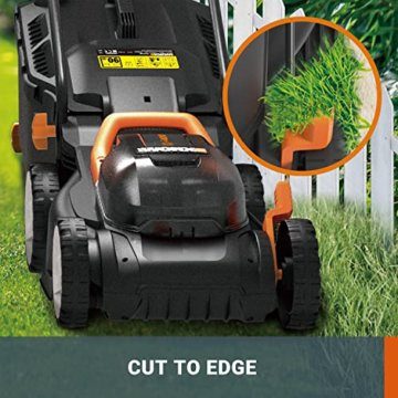 WORX 40V Akku-Rasenmäher WG779E.9, 2,5Ah 2 Akkus, Powershare, Schnittbreite 34cm, 6-Fache 20-70mm Schnitthöhenverstellung, Dual-Ladegerät, 2 x 18V Ohne Akku / Ladegerät - 5