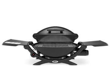 Weber Q2000 Gasgrill, 55 x 39 cm, mit ausklappbaren Seitentischen, Schwarz (53010079) - 3