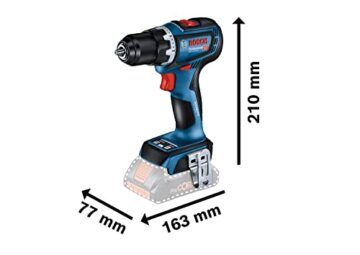 Bosch Professional 18V System Akku-Bohrschrauber GSR 18V-90 C (Akkus und Ladegerät nicht enthalten, im Karton), 06019K6000, Blue - 3