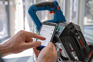 Bosch Professional BITURBO Akku- Kapp- und Gehrungssäge GCM 18V-216 DC (Sägeblatt-Durchmesser: 216 mm, Bluetooth Modul, SDS-Sägeblattverriegelung, im Karton) - 7