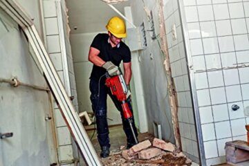 Einhell Abbruchhammer TC-DH 43 (1.600 W, 43 J Einzelschlagstärke, robuste SDS-hex-Werkzeugaufnahme, 180°-verstellbarer Zusatzhandgriff, inkl. Spitz- und Flachmeißel, Koffer) - 12
