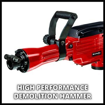 Einhell Abbruchhammer TC-DH 43 (1.600 W, 43 J Einzelschlagstärke, robuste SDS-hex-Werkzeugaufnahme, 180°-verstellbarer Zusatzhandgriff, inkl. Spitz- und Flachmeißel, Koffer) - 5