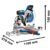 Bosch Professional Kapp- und Gehrungssäge GCM 12 GDL (Doppellinienlaser, Kreissägeblatt, Spannzange, Karton, Sägeblattdurchmesser: 305 mm, 2000 Watt) - 6