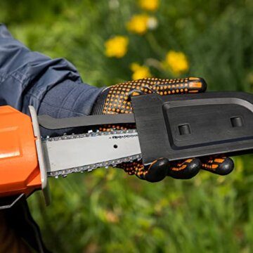 Yard Force 20V Akku Handkettensäge LS C13, mit 2,0 Ah Akku, 13 cm Schnittlänge, 3,2 m/s Kettengeschwindigkeit, inkl. Kettenschnellspanner - 8