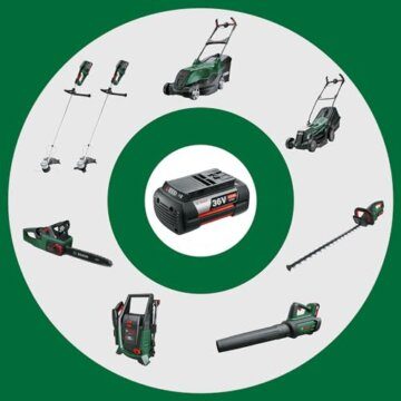 Bosch leistungsstarker Akku-Rasenmäher AdvancedRotak 36V-40-650 (zum Rasenmähen; 36-Volt-System; Schnittbreite: 40 cm; Set, mit 2x2.0 Ah- Akku und Ladegerät) - 2