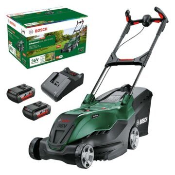 Bosch leistungsstarker Akku-Rasenmäher AdvancedRotak 36V-40-650 (zum Rasenmähen; 36-Volt-System; Schnittbreite: 40 cm; Set, mit 2x2.0 Ah- Akku und Ladegerät) - 1