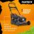 FUXTEC 4in1 Benzin Rasenmäher FX-RM5170eS mit E-Start - 4PS/2,9kW | 51cm Schnittbreite & Höhenverstellung 25mm-75mm | 4-Takt mit Hinterradantrieb - 60L Grasfangkorb, Mulchfunktion & Seitenauswurf - 2