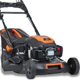 FUXTEC 4in1 Benzin Rasenmäher FX-RM5170eS mit E-Start - 4PS/2,9kW | 51cm Schnittbreite & Höhenverstellung 25mm-75mm | 4-Takt mit Hinterradantrieb - 60L Grasfangkorb, Mulchfunktion & Seitenauswurf - 1