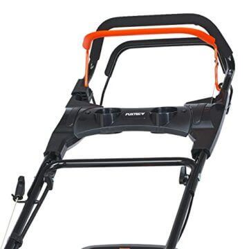FUXTEC 4in1 Benzin Rasenmäher FX-RM5170eS mit E-Start - 4PS/2,9kW | 51cm Schnittbreite & Höhenverstellung 25mm-75mm | 4-Takt mit Hinterradantrieb - 60L Grasfangkorb, Mulchfunktion & Seitenauswurf - 9
