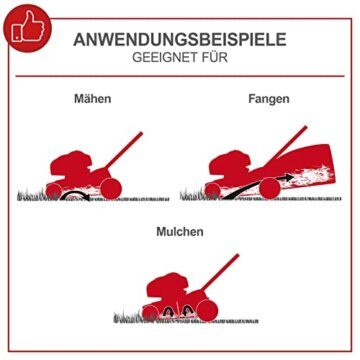 Scheppach MS225-53 Benzin Rasenmäher mit Antrieb - 6PS | 53 cm Schnittbreite | Reinigungsfunktion | 65 Liter Fangkorb | Stahlgehäuse | 7-stufige Höhenverstellung | Mulchfunktion | Seitenauswurf - 3