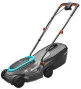 Gardena Elektro-Rasenmäher PowerMax 32/1200 G2: Mäher bis 300 m², 1200 W Leistung, 32 cm Schnittbreite, 30 l Fangvolumen, 35 bis 65 mm Schnitthöhe, ErgoTec Griff, zusammenklappbar (14633-20) - 1