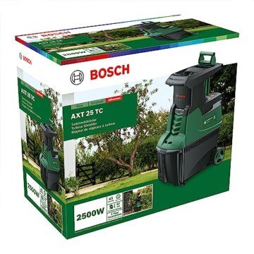 Bosch Turbinenhäcksler AXT 25 TC (2.500 W; geeignet für Holz und harte Gartenabfälle; inklusive Gartenhandschuhe; integrierte Fangbox 53 l; in Karton) – Amazon Edition - 7