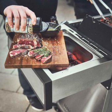 BURNHARD EARL 4-Brenner Gasgrill Edelstahl inkl. Heckbrenner, mit Gusseisen Grillrost & inkl. stabiler Abdeckhaube, Seitenkochfeld mit Infrarot Keramikbrenner - 7