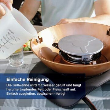 Campingaz 360 Grill CV, runder Tischgrill, Camping-Grill mit Deckel, Balkon-Grill, kleiner Gas-Grill mit 2.200 Watt Leistung, Betrieb mit CV470 Plus Gaskartusche - 3