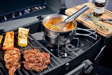 Enders® Gasgrill URBAN PRO, Tischgrill, Grillen-, Kochen- und Backen Funktion, 2 Edelstahl-Brenner, kleiner , Grill-Thermometer, Balkon, Camping-Grill, Aluguss-Gehäuse + Deckel, #2060 - 5