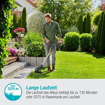 Gardena Akku-Trimmer ComfortCut 23/18V P4A ohne Akku: Rasentrimmer mit 230 mm Schnittkreis, Teleskopstiel und schwenkbarer Trimmerkopf (14701-55) - 5