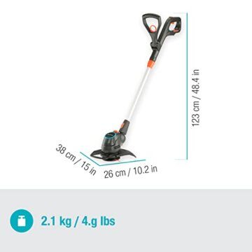 Gardena Akku-Trimmer ComfortCut 23/18V P4A ohne Akku: Rasentrimmer mit 230 mm Schnittkreis, Teleskopstiel und schwenkbarer Trimmerkopf (14701-55) - 7