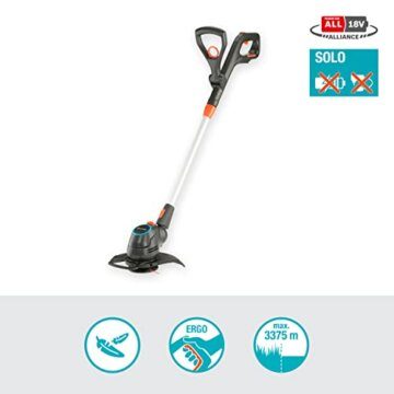 Gardena Akku-Trimmer ComfortCut 23/18V P4A ohne Akku: Rasentrimmer mit 230 mm Schnittkreis, Teleskopstiel und schwenkbarer Trimmerkopf (14701-55) - 8