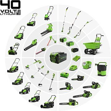 Greenworks 40V Kabelloser Akku Rasenmäher für Flächen bis zu 500 m², 41 cm Schnittbreite, 50-Liter-Sack PLUS zwei 40 V 2Ah-Akkus mit Ladegerät, 3 Jahre Garantie-G40LM41K2X - 6