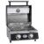 RÖSLE Gasgrill BBQ-Portable VIDERO G2-P, tragbarer Tischgrill mit 2 Edelstahlbrennern, Warmhalterost und Deckel mit Glaseinsatz sowie Deckelthermometer, pulverbeschichteter Stahl, 50 mbar - 2