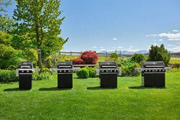 RÖSLE Gasgrill BBQ-Station VIDERO G4-S Schwarz, Grill mit 4 Edelstahlbrennern, extra Primezone und Seitenbrenner, klappbare Seitentische, VARIO+, pulverbeschichteter Stahl - 10