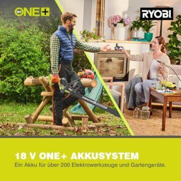 RYOBI 18 V ONE+ Akku-Heckenschere RY18HT50A-0 (Schnittgeschwindigkeit 1350 U/min, Messerlänge 50 cm, 24 mm Messerabstand, ohne Akku & Ladegerät im Karton) - 4