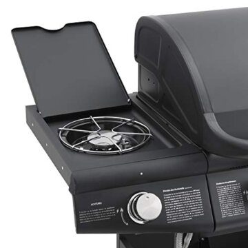 TAINO RED 4+1 Gasgrill Grillwagen BBQ Edelstahl-Brenner Gas-Grill mit Seitenkocher - 8