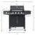 TAINO RED 4+1 Gasgrill Grillwagen BBQ Edelstahl-Brenner Gas-Grill mit Seitenkocher - 9