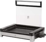 WMF 415430011 Tischgrill mit Glasdeckel, Cromargan 18/10, Silber - 1
