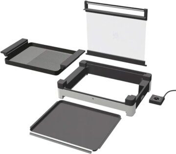 WMF 415430011 Tischgrill mit Glasdeckel, Cromargan 18/10, Silber - 7