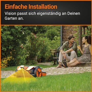 WORX Landroid Vision M800 Mähroboter WR208E.1 für Gärten bis 800m² - intelligenter Mähroboter ohne Begrenzungskabel – WLAN & Bluetooth – aktive Hindernisvermeidung mit KI-Technologie – APP Steuerung - 2
