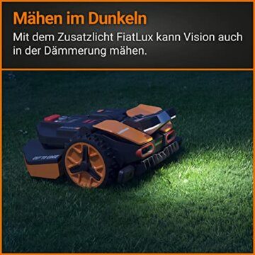 WORX Landroid Vision M800 Mähroboter WR208E.1 für Gärten bis 800m² - intelligenter Mähroboter ohne Begrenzungskabel – WLAN & Bluetooth – aktive Hindernisvermeidung mit KI-Technologie – APP Steuerung - 9