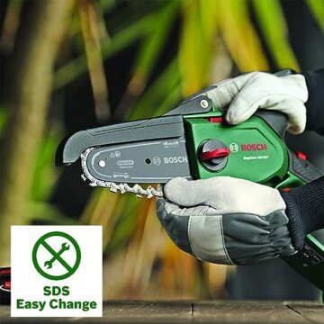 Bosch Akku - Mini Kettensäge EasyChain 18V-15-7 (Zum Schneiden von Holz; 18 Volt System; Kettengeschwindigkeit: 6,95 m/s; ohne Akku) - 4
