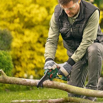Bosch Akku - Mini Kettensäge EasyChain 18V-15-7 (Zum Schneiden von Holz; 18 Volt System; Kettengeschwindigkeit: 6,95 m/s; ohne Akku) - 7