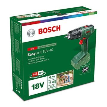 Bosch Home and Garden Akkuschrauber EasyDrill 18V-40 (ohne Akku, 18 Volt System, im Karton) - 9