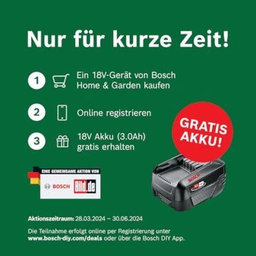 Bosch Home and Garden Bosch Home and Garden Bosch elektrische Luftpumpe/Luftpumpe für Luftmatratze EasyInflate 18V-500 (ohne Akku; 18 Volt System; zum Aufblasen und Entleeren; im Karton) - 3