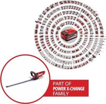 Einhell Akku-Heckenschere GC-CH 1855/1 Li-Solo Power X-Change (18 V, 55 cm Schnittlänge, 18 mm Zahnabstand, inkl. Schnittgutsammler, ohne Akku) - 2