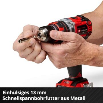 Einhell Professional Akku-Schlagbohrschrauber TP-CD 18/50 Li-i BL Solo Power X-Change (18V, Brushless, 50 Nm, Schlagbohrfunktion, 2 Gang, 13 mm Bohrfutter, ohne Akku) - 8