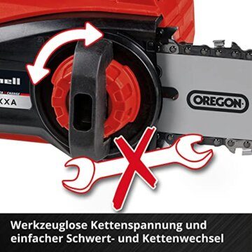 Einhell Professional Einhand-Akku-Kettensäge FORTEXXA 18/20 TH Power X-Change (Li-Ion, 18 V, Brushless-Motor, 20 cm OREGON-Qualitätsschwert & -kette, max. 3.800 min-1, ohne Akku & Ladegerät) - 7