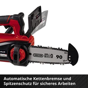 Einhell Professional Einhand-Akku-Kettensäge FORTEXXA 18/20 TH Power X-Change (Li-Ion, 18 V, Brushless-Motor, 20 cm OREGON-Qualitätsschwert & -kette, max. 3.800 min-1, ohne Akku & Ladegerät) - 8
