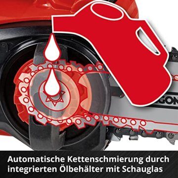 Einhell Professional Einhand-Akku-Kettensäge FORTEXXA 18/20 TH Power X-Change (Li-Ion, 18 V, Brushless-Motor, 20 cm OREGON-Qualitätsschwert & -kette, max. 3.800 min-1, ohne Akku & Ladegerät) - 10