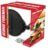 George Foreman Grill 2in1 Elektrogrill [Testsieger]: Standgrill & Tischgrill (Innen- & Außennutzung, Balkon & Küche, Ø44,5cm, Temperaturanzeige, Fettauffangschale, 2400W) Kugelgrill 22460-56, Schwarz - 12