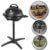 George Foreman Grill 2in1 Elektrogrill [Testsieger]: Standgrill & Tischgrill (Innen- & Außennutzung, Balkon & Küche, Ø44,5cm, Temperaturanzeige, Fettauffangschale, 2400W) Kugelgrill 22460-56, Schwarz - 10