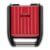 George Foreman Kontaktgrill & Panini- / Sandwichgrill [Größe 24x17cm - für 3 Portionen] Compact Steel Rot (für Fleisch, Fisch und Gemüse, Panini und Sandwichmaker, Reduziert bis zu 42 % Fett)25030-56 - 3