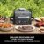 Ninja Woodfire Elektrogrill, Camping-Grill mit Smoker-& Heißluftfritteuse, 7-in-1-Outdoor Grill, räuchern, braten, backen, wetterfest, antihaftbeschichtet, tragbar, Grau/Schwarz OG701EU - 4