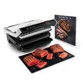 Tefal OptiGrill Elite XL Kontaktgrill, 16 Programme, Digitales Display mit Garstufenanzeige, Abnehmbare XL-Platten, Elektrogrill, Edelstahl, GC760D12 - 1