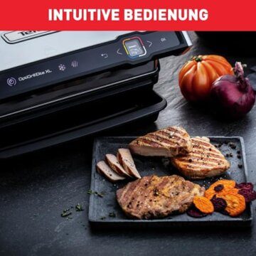 Tefal OptiGrill Elite XL Kontaktgrill, 16 Programme, Digitales Display mit Garstufenanzeige, Abnehmbare XL-Platten, Elektrogrill, Edelstahl, GC760D12 - 4