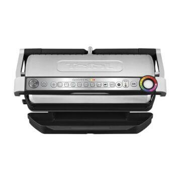 Tefal OptiGrill+ XL Kontaktgrill, 9 Programme, Garstufenanzeige, Abnehmbare XL-Platten, Manueller Modus, Elektrogrill, Edelstahl, GC722D16 - 2